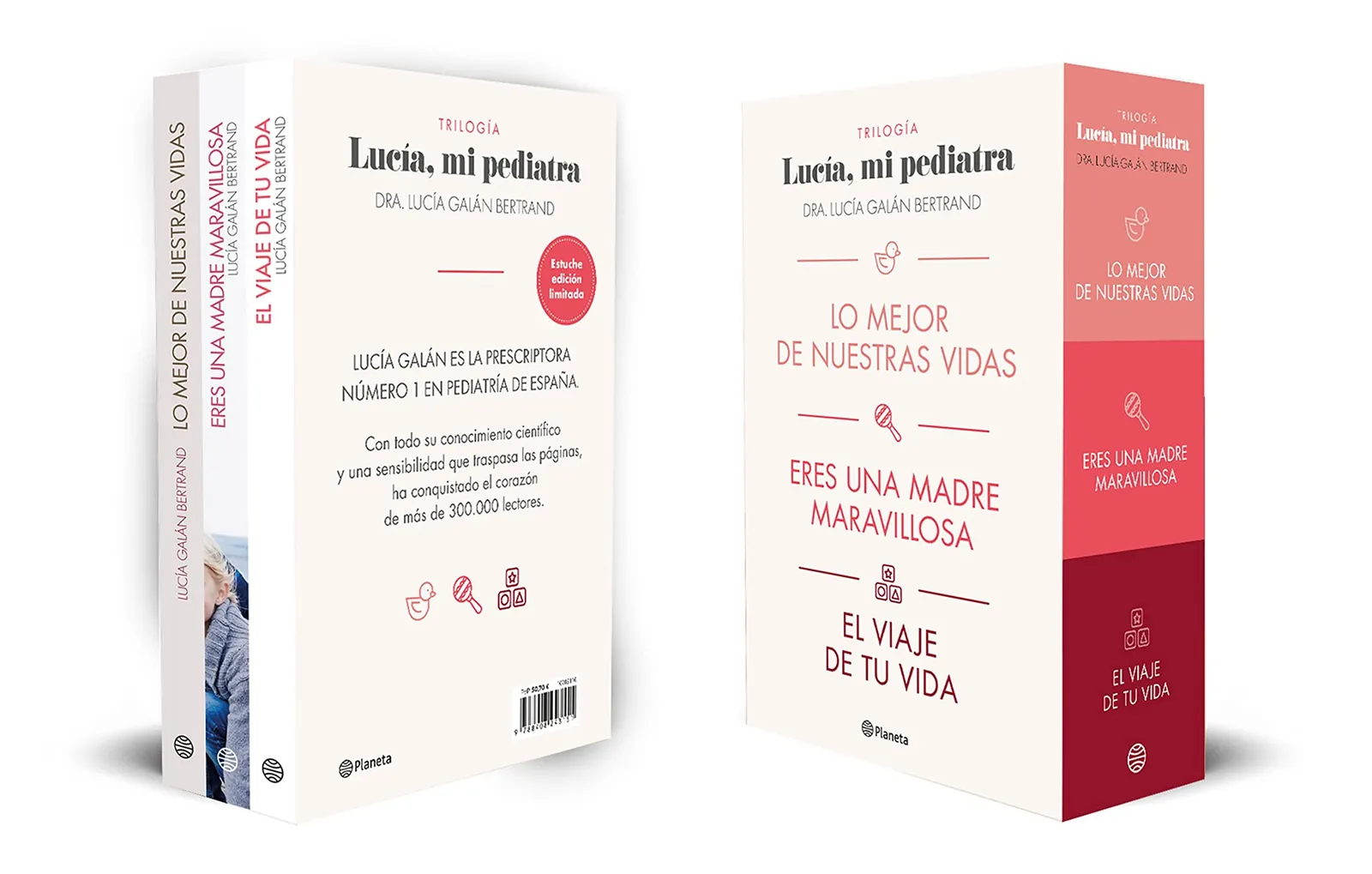 Estuche Trilogía de Lucía mi pediatra Lo mejor de nuestras vidas, Eres una madre maravillosa y El viaje de tu vida